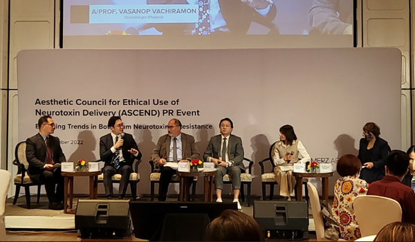 ‘IMCAS Asia 2022’에서 열린 ‘보툴리눔톡신 A형 내성의 최신 경향에 대한 국제 다학제적 검토 및 합의’ 발표와 패널토론
