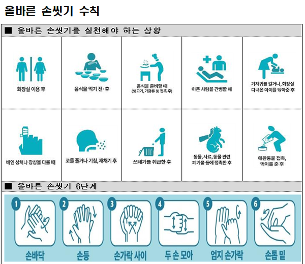 용변 후 비누사용 손씻기 성인 3명 중 1명 불과