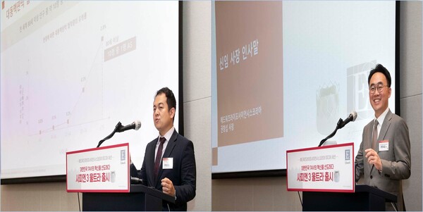 (왼쪽부터)&nbsp;우상길 에드워즈라이프사이언시스코리아 이사,&nbsp;&nbsp;권창섭 에드워즈라이프사이언시스코리아 사장
