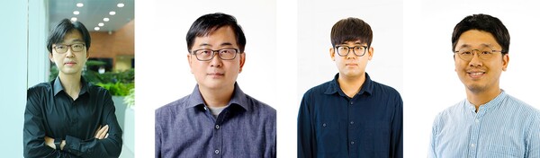 (왼쪽부터) 이상한 교수, 김희주 교수, 최호중 박사, 서세훈 박사