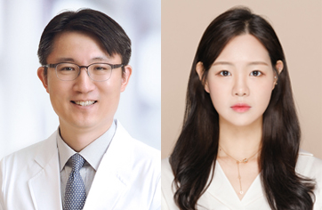 왼쪽부터 서울대병원 피부과 권오상 교수, 이승희 박사