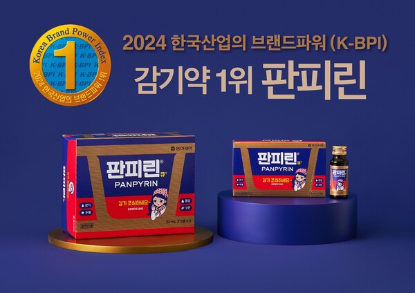 한국산업 브랜드파워&nbsp; 감기약 부문 1위에 선정된 동아제약 '판피린'.
