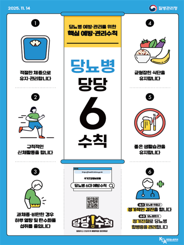 질병청 당뇨병 당당 6대 수칙