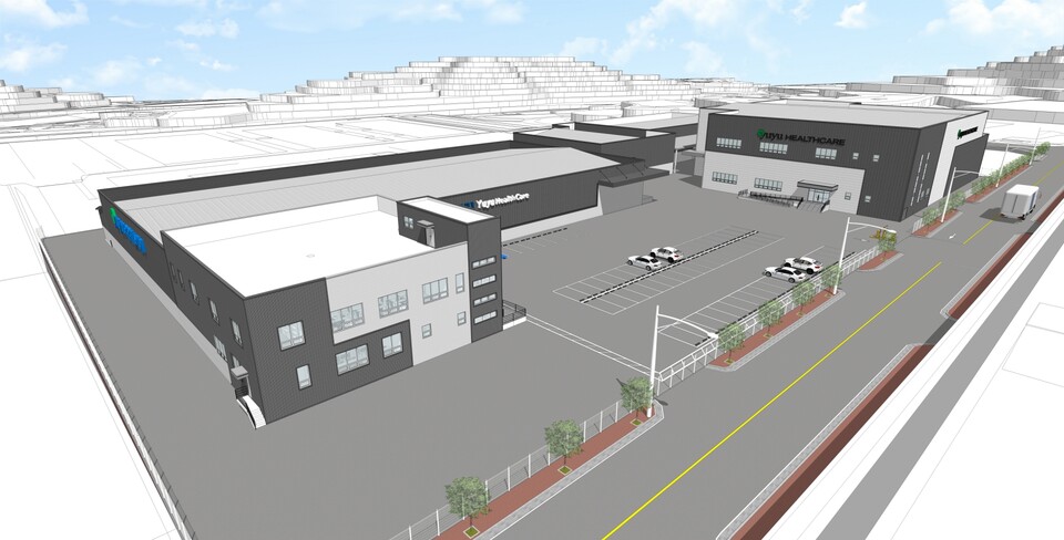 유유헬스케어 제2공장 조감도.