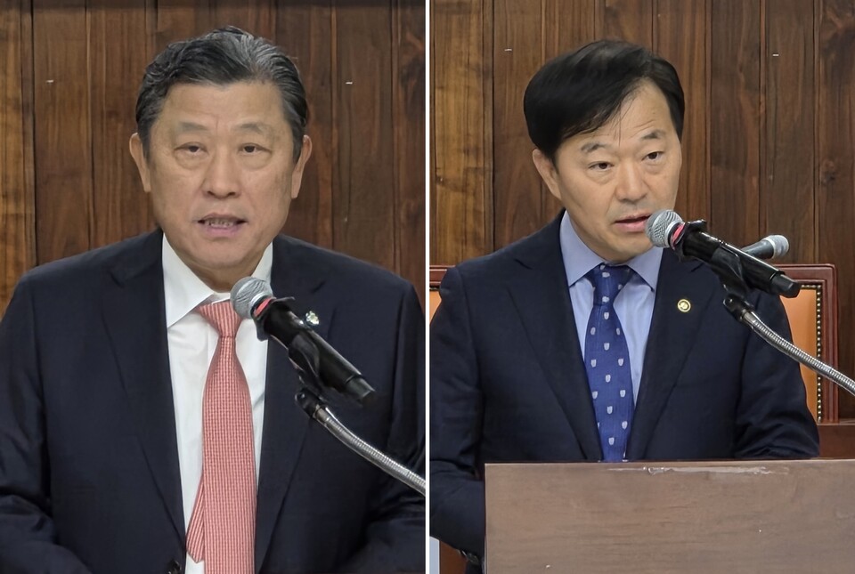 왼쪽부터 이성규 병협회장, 이형훈 복지부 차관